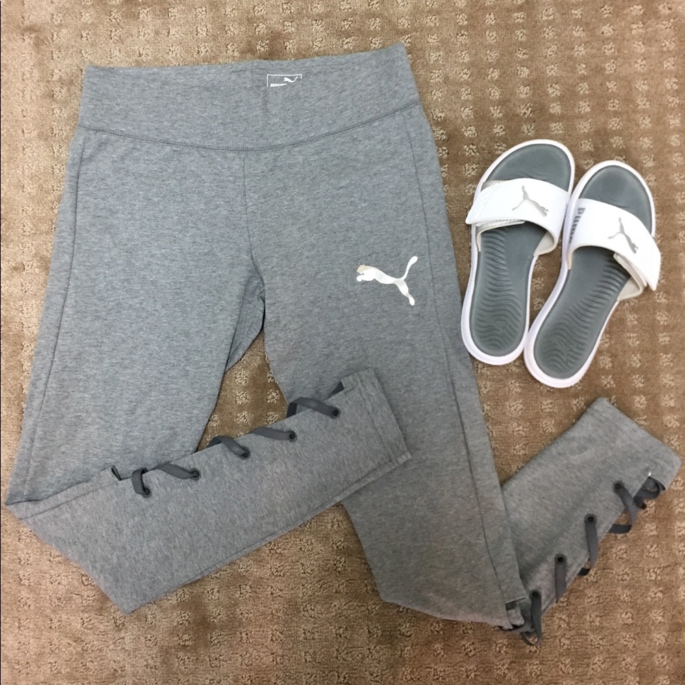 BNWT Grey Puma Laced Leggings